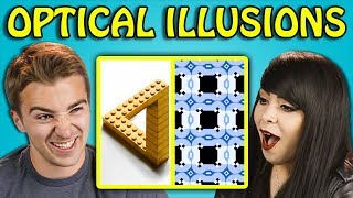 10 MIND BLOWING OPTICAL ILLUSIONS 2 with ADULTS React [upl. by Mathew]