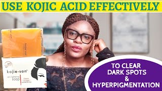 HOW TO USE KOJIE SAN SOAP CORRECTLY TO CLEAR DARK SPOTS amp HYPERPIGMENTATION FAST [upl. by Daphne]