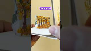 3D paper craft with 4 landscapes shorts art papercraft diy trending 3d miniature [upl. by Rochkind]