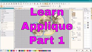 Intro to machine Embroidery AppliqueDigitizing editing detail work [upl. by Ahern]