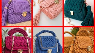 Bolsos de mujer muy bonitos hechos a mano en crochet [upl. by Miarfe]