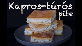 Kaprostúrós pite recept [upl. by Nedia]