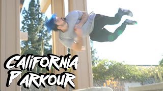 Crazy Parkour Tricks in California Parkour Freerunning Tricking [upl. by Fleurette120]