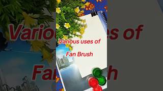 How to use fan brush for acrylic paintingacrylicpainting fanbrush art painting subscribe [upl. by Aniaj]