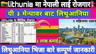 lithunia work permit visa 2024 from nepal  How to Apply lithunia work permit visa  lithunia work [upl. by Rubel]