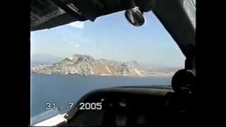 GHUBB Flight Gibraltar  Tangier return cockpit view [upl. by Candy999]