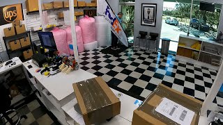 POV packing up items to ship in Fedex shipping center Friday and Monday [upl. by Tarr]