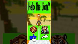 Help the Lion to defend his territory from the wild Tiger With girl Lion Minecraft funnyshorts [upl. by Anastas]