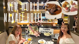 New World Makati Hotel  surprise birthday gift cafe 1228 [upl. by Audwin349]