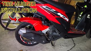 PAANO MAG INSTALL NG TIRE HUGGER  Honda Click 125i 150i [upl. by Stinky851]