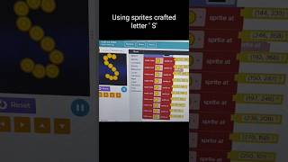 shorts Coding for beginners Sprite programming Craft my Initialsprite coding [upl. by Yeliw211]