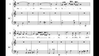 Dolcissimo sospiro G Caccini Score Animation [upl. by Aretina]