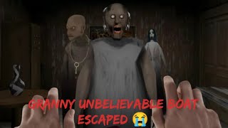 GRANNY UNBELIEVABLE BOAT ESCAPED 😭 granny grannygame gaming games viral [upl. by Twila]