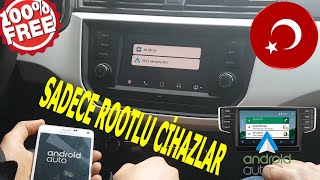 Android Auto cihazlar için \u00100 Ücretsiz kolay çözüm I New Mirrorlink Android Auto 2021 [upl. by Redford]