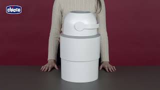 ODOUR OFF Telescopic Nappy Bin Chicco [upl. by Ostler986]