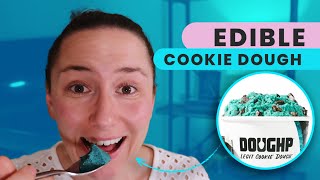 Trying Shark Tank Cookie Dough  Doughp Cookie Dough Review [upl. by Leandro]