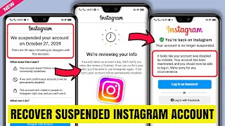 How to Recover Suspended Instagram Account 2024  Fix Instagram Account Suspended Problem insta ID [upl. by Amarillis]