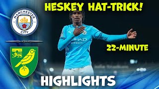 Man City u21 vs Norwich u21  Premier league 2  Heskey hattrick Highlights 01112024 [upl. by Nnyluqcaj318]