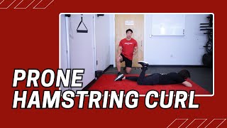 Prone Hamstring Curl  Cable Machine Exercise [upl. by Centeno]