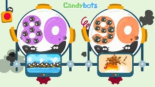 Candybots Numbers 123  Learn counting 80 to 90 number  Education Apps for Kids [upl. by Eibot]