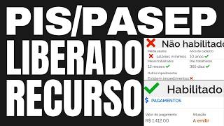 RECURSO PISPASEP NÃO HABILITADO EXISTEM IMPEDIMENTOS  REGULARIZAR PARA HABILITADO O ABONO SALARIAL [upl. by Notsag241]