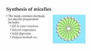 Micelles I Organic Nanomaterials I Nanobiotechnology [upl. by Einnok19]