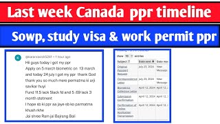 Last week important ppr timeline Todays ppr request timeline canada  Latest Canada PPR [upl. by Neomah]