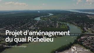 Résultats du sondage sur le projet daménagement du quai Richelieu [upl. by Lilas672]