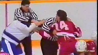 Dave Semenko vs Bob Probert [upl. by Ynnus]