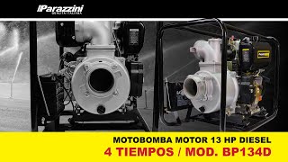 MOTOBOMBA PARAZZINI A DIESEL 4quot  13 HP  4 TIEMPOS  MOD BP134D [upl. by Pena]