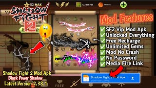 Shadow Fight 2 Mod APK Black Power Unlimited Everything MAX Levels  All Unlocked  Direct Link [upl. by Egoreg]