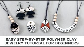 Making Basic Polymer Clay Jewelry  A StepbyStep Tutorial for Beginners [upl. by Ainad422]