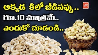 Kaju Per KG 10 Rupees Only  Kaju Benefits  Cashew Price  Jeedipappu Labhalu  YOYO TV Channel [upl. by Moffitt]