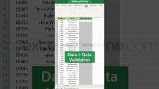 Easy Dropdown List in Excel 🤩shorts excel myexcelonline [upl. by Jacqui605]