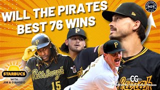 Will The Pittsburgh Pirates Best 76 Wins This Year  Starbucs [upl. by Arnuad]