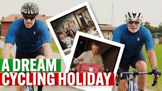 A DREAM CYCLING HOLIDAY in ITALY on Italian steel road bikes the BATTAGLIN Experience [upl. by Honan889]