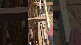 Angled walls line up perfectly framing construction housebuilding [upl. by Ynnam]