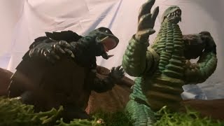 Gamera vs Red King Stop Motion [upl. by Porty]