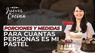 Porciones y medidas para tu pastel  Katia Brambila [upl. by Aiveneg197]