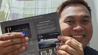 I Got My FREE Priority Pass Membership with my RCBC Visa Platinum Credit Card  ReyRey Tinaco PH [upl. by Anileba]