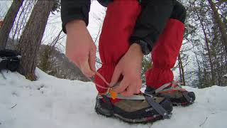 How to put on crampons  Video Guide [upl. by Chapell]