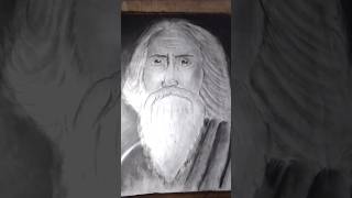 Rabindranath Tagore drawing rabindranathtegore drawing shorts viral ytshort [upl. by Retsbew]