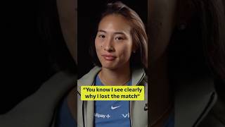 Qinwen Zheng after a tough loss to Coco Gauff in the YEC Final in Riyadh 🎥 WTA DAZN [upl. by Elleira]