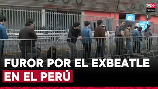 Paul McCartney en Perú fanáticos forman cola desde temprano para concierto en el Estadio Nacional [upl. by Enawd]