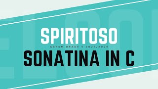 Spiritoso 1st movement from Sonatina in C Op 36 No3 Practice Demo [upl. by Lindblad]