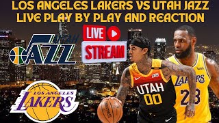 LIVE  Los Angeles Lakers Vs Utah Jazz Play By Play amp Reaction NBA [upl. by Ashti]