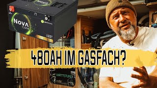 WATTSTUNDE NOVA Core 480AH  statt HYMER Smart Battery System ins GASFACH [upl. by Caia609]