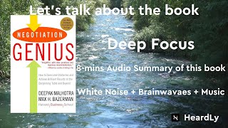 Deep Focus White NoiseBrainwavesMusic Read the book in 8 minutes：“Negotiation Genius” [upl. by Roid]