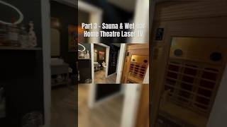 Part 3 Sauna amp Wetbar with Home Theatre Laser TV Design Plan saunaroom sauna [upl. by Nnylirak497]