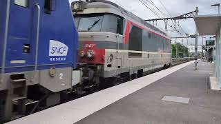 BB67400 corail  et BB27300 Ex transilien en HLP [upl. by Searle]